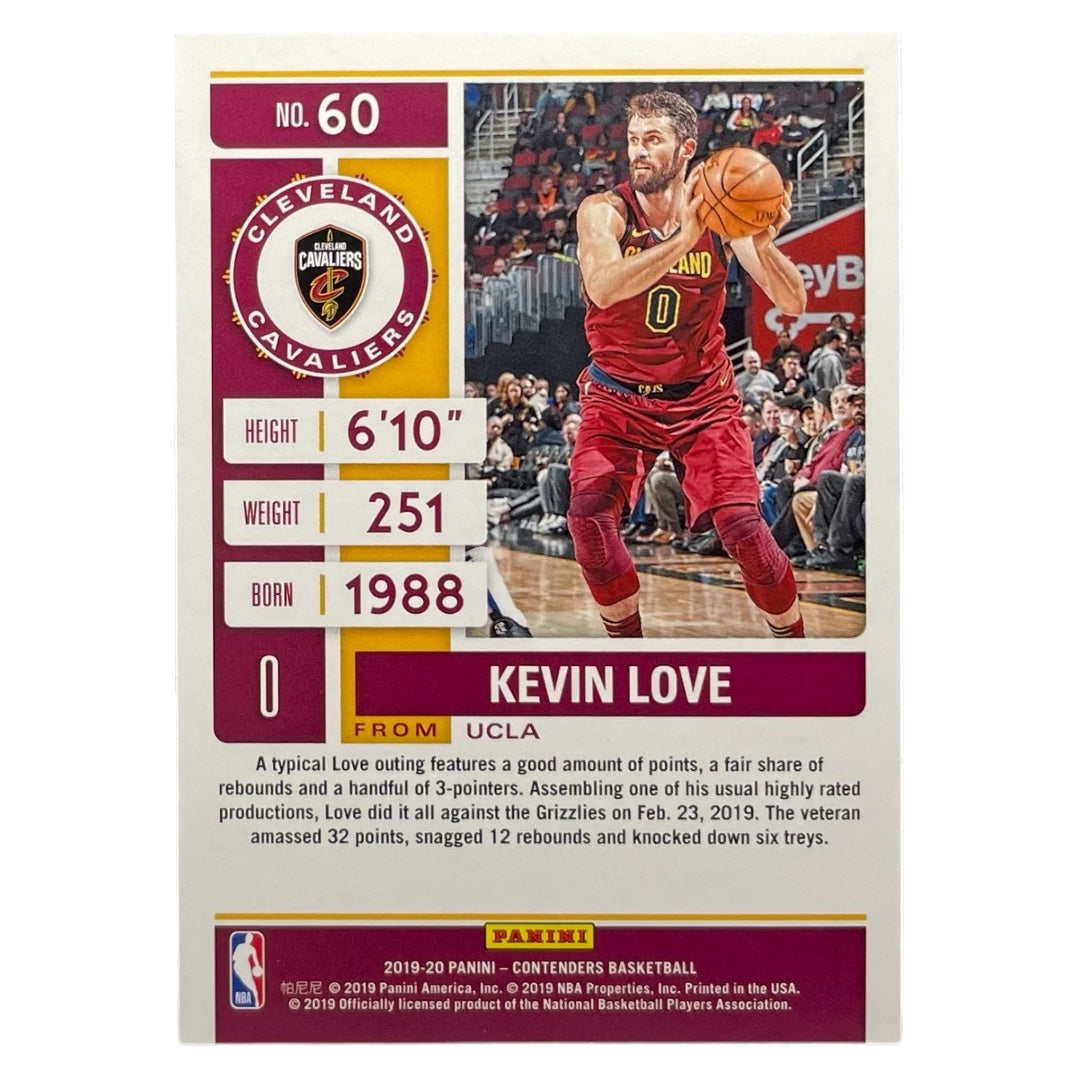 PANINI NBAカード CONTENDERS KEVIN LOVE CAVALIERS /125 #60 中古 IT2