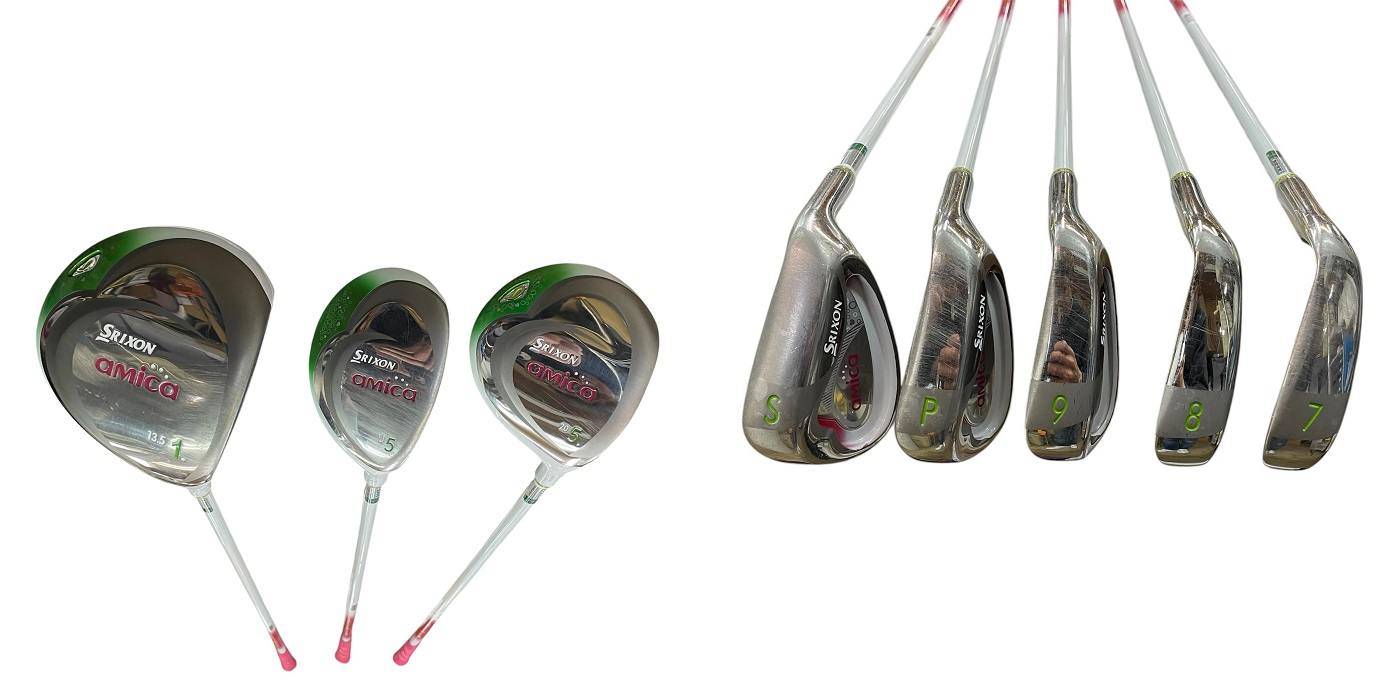 DUNLOP SRIXON amica ゴルフクラブ 9本セット ダンロップ スリクソン アミカ レディース 中古 R4