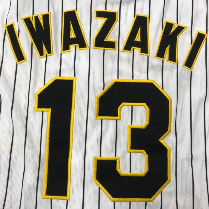 阪神タイガース 岩崎 レプリカユニフォーム メンズ 岩崎優 #13 ホーム ミズノ製 背番号 野球 ホワイト XOサイズ 中古 T1