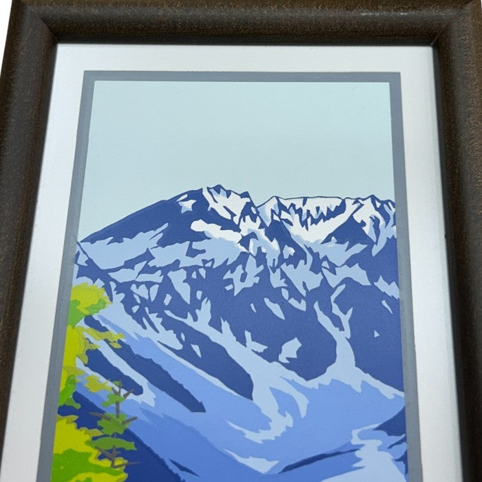 あさのたかを タイルアート 上高地 河童橋 インテリア イラスト おしゃれ 小さめ 中古 W４