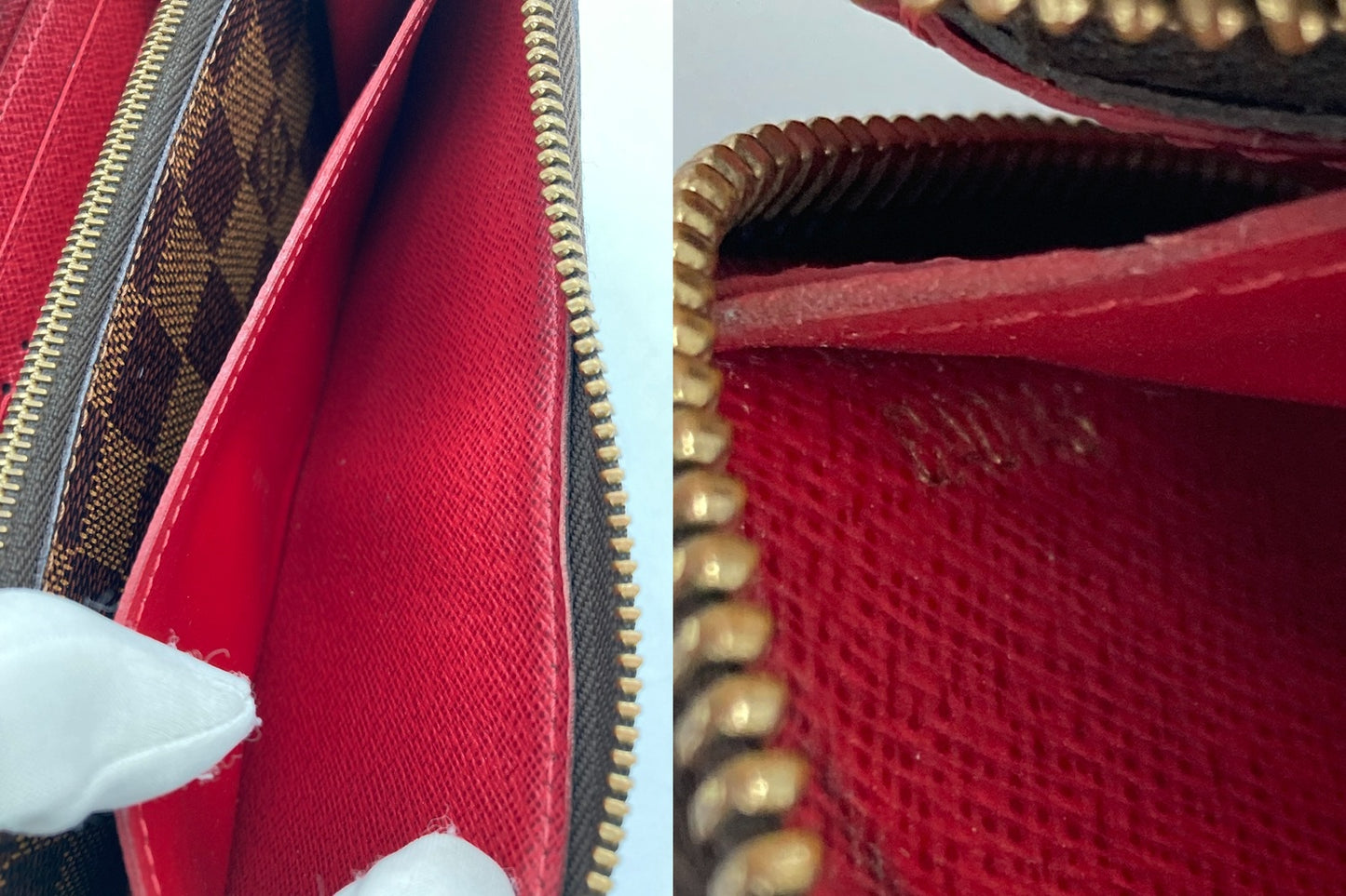 LOUIS VUITTON ルイヴィトン ダミエ ポルトフォイユ・クレマンス N60534 中古 D4