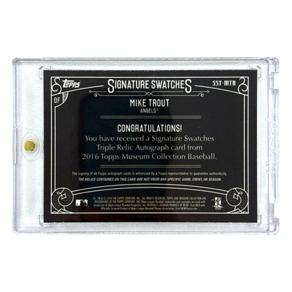 TOPPS MLBカード MUSEUM COLLECTION MIKE TROUT ANGELS 48/50 #SST-MTR 中古 IT1