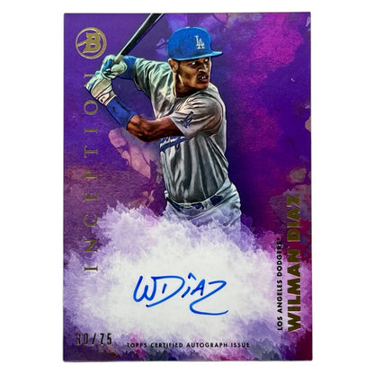 TOPPS MLBカード BOWMAN INCEPTION WILMAN DIAZ LOS ANGELES DODGERS /75 #PA-WD 中古 IT2