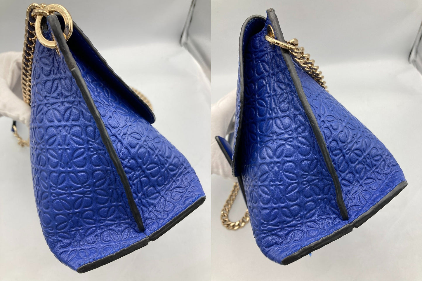 LOEWE ロエベ リピートアナグラム アベニュー チェーン ショルダーバッグ 中古 D4