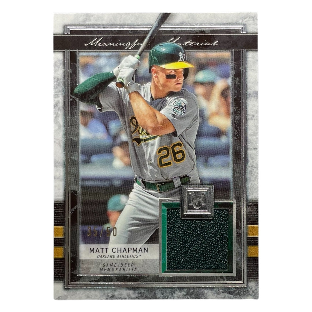 TOPPS MLBカード MUSEUM COLLECTION MATT CHAPMAN OAKLAND ATHLETICS /50 #MMR-CHA 中古 IT2