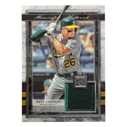 TOPPS MLBカード MUSEUM COLLECTION MATT CHAPMAN OAKLAND ATHLETICS /50 #MMR-CHA 中古 IT2
