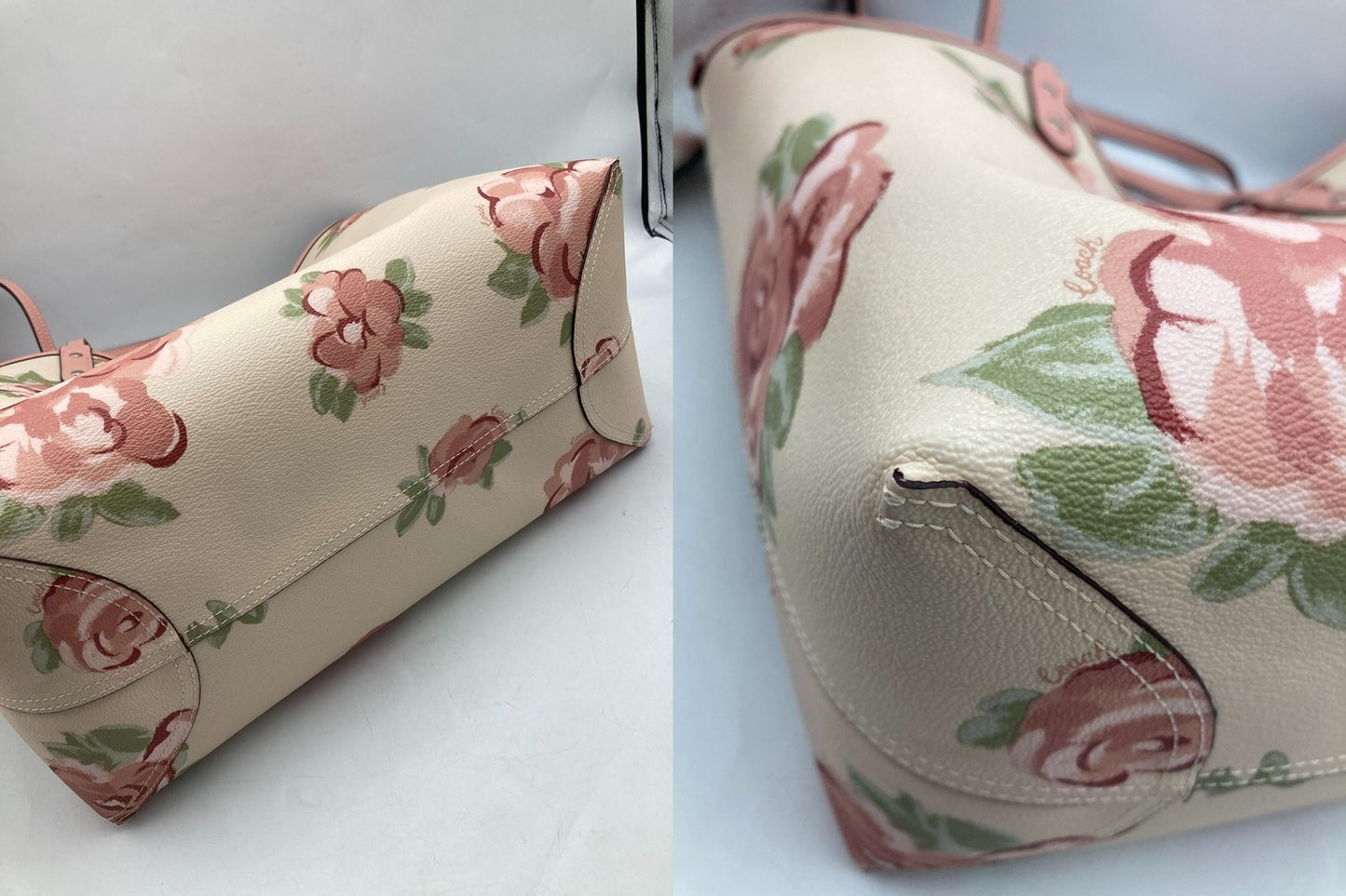 COACH コーチ ジャンボ フローラル プリント リバーシブル トートバック F45317 中古 D4