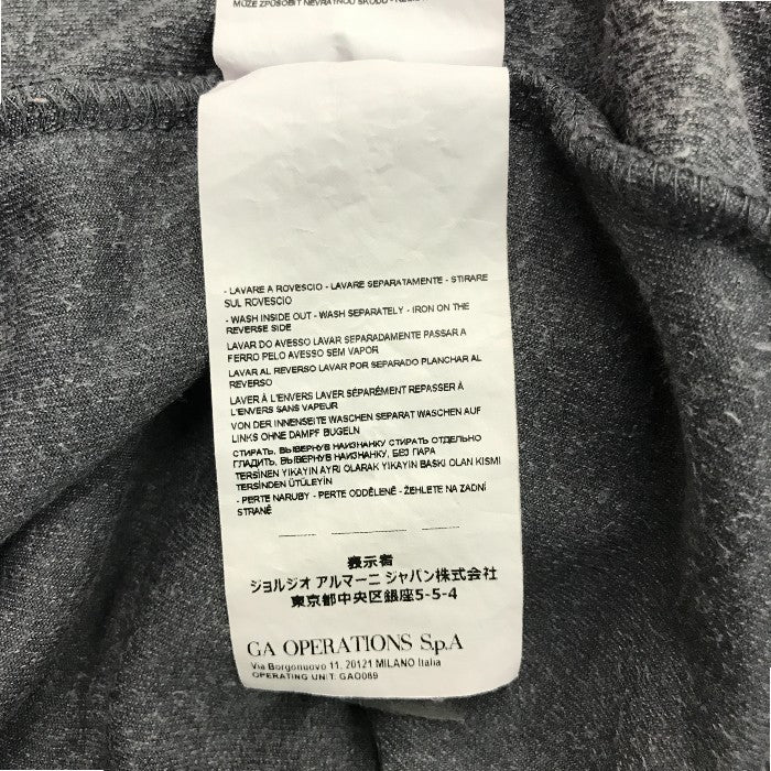 EMPORIO ARMAN エンポリオアルマーニ プルオーバー メンズ 秋冬 フード ベロア グレー XS 中古 M1