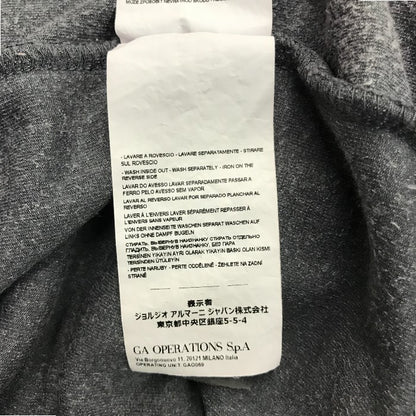 EMPORIO ARMAN エンポリオアルマーニ プルオーバー メンズ 秋冬 フード ベロア グレー XS 中古 M1