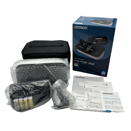 未使用品 omron オムロン 上腕式血圧計 HCR-7728T 医療機器認証番号：306AGBZX00091000 血圧計 健康器具 家電 Bluetooth対応 中古 W４