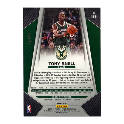 PANINI NBAカード PRIZM TONY SNELL MILWAUKEE BUCKS /99 #183 中古 IT2