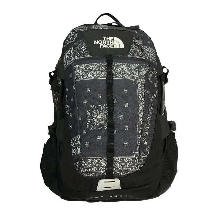 THE NORTH FACE ザノースフェイス ホットショット バックパック ユニセックス ペイズリー柄 HOT SHOT リュック グレー/ブラック NM72006 中古 T1
