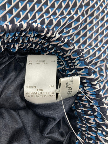 MK MICHEL KLEIN エムケーミッシェルクラン 幾何柄シフォンスカート F1HGV-05140 サイズ36 中古 D4