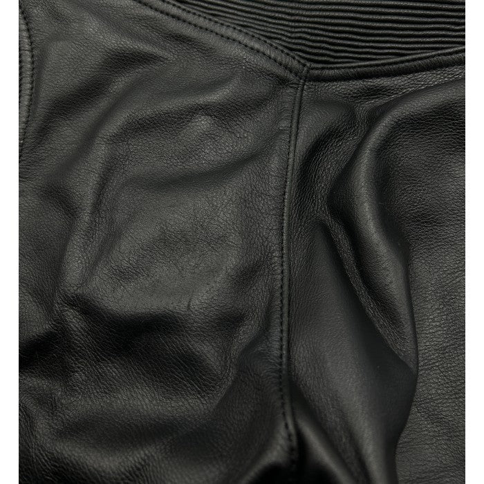 RAVINE ラヴィーン ライダースパンツ M メンズ 牛革 レザー バイク 膝あて プロテクター 中古 W４