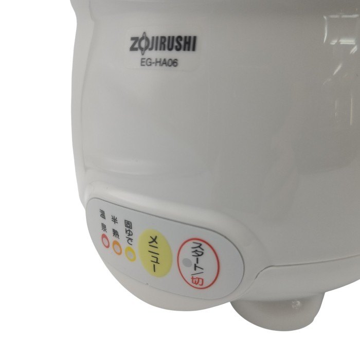 ZOJIRUSHI 象印 マイコン 温泉たまご器 エッグDoDoDo EG-HA06-WB 中古 H4