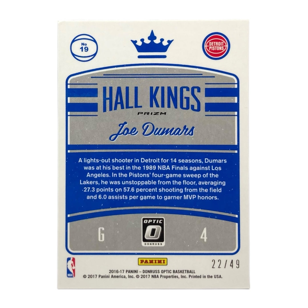PANINI NBAカード DONRUSS OPTIC PRIZM JOE DUMARS DETROIT PISTONS /49 #19 中古 IT2