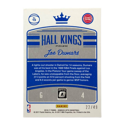 PANINI NBAカード DONRUSS OPTIC PRIZM JOE DUMARS DETROIT PISTONS /49 #19 中古 IT2