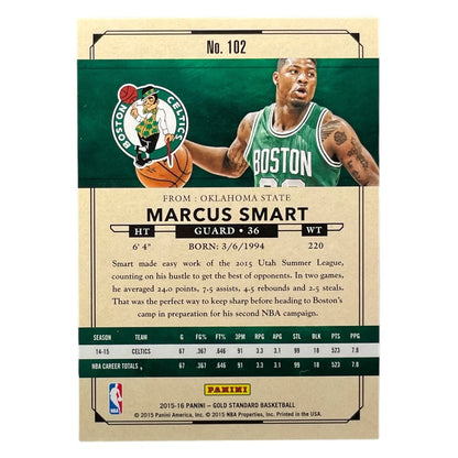 PANINI NBAカード GOLD STANDARD MARCUS SMART BOSTON CELTICS /299 #102 中古 IT2