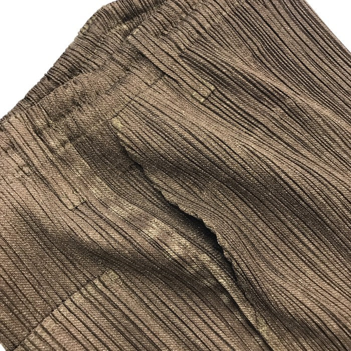 PLEATS PLEASE プリーツプリーズ スカート レディース 膝丈 ひざ丈 シンプル ウエストゴム イッセイミヤケ ブラウン 3サイズ PP64-JG342 中古 T1