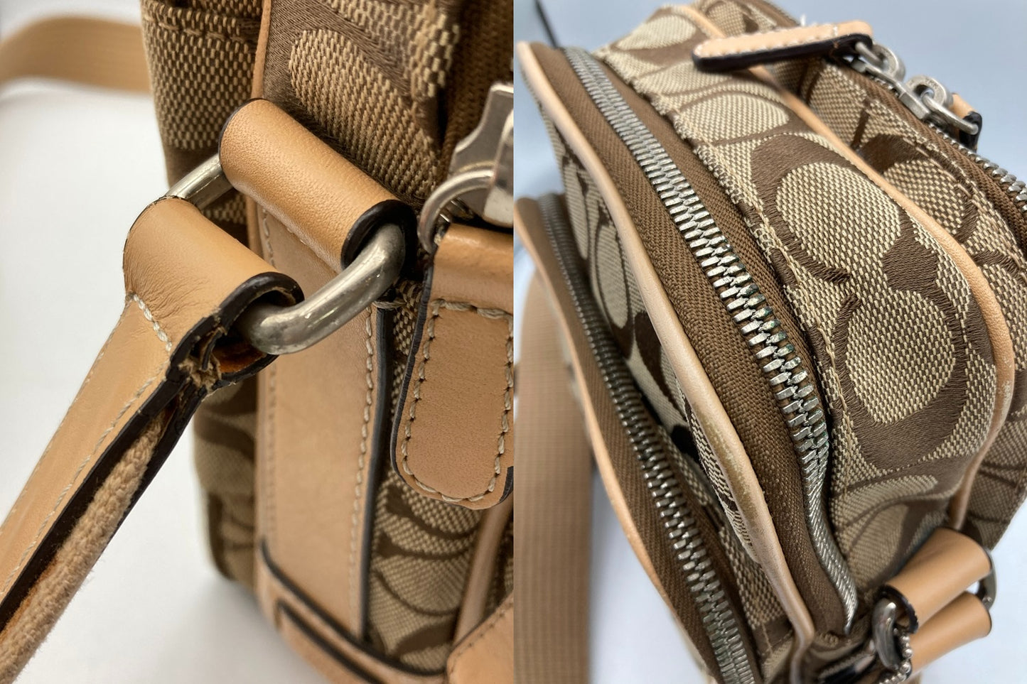 COACH コーチ シグネチャー クロスボディ ショルダーバッグ 4270 中古 D4