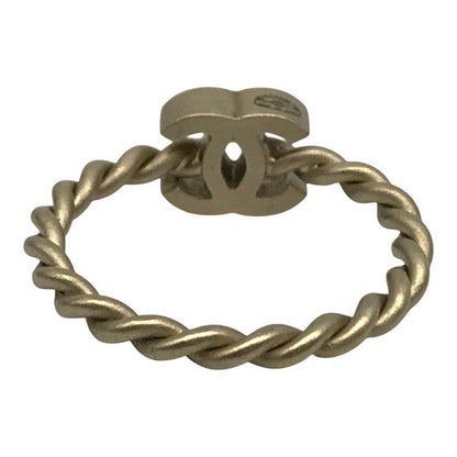 CHANEL シャネル リング レディース ココマーク ツイスト 指輪 ゴールド 12号 中古 T1