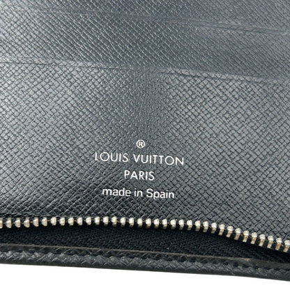 LOUIS VUITTON ルイ・ヴィトン タイガ ポルトビエ モネジップ 二つ折り 財布 M30672 レザー コンパクト ファスナー ブランド 中古 W４