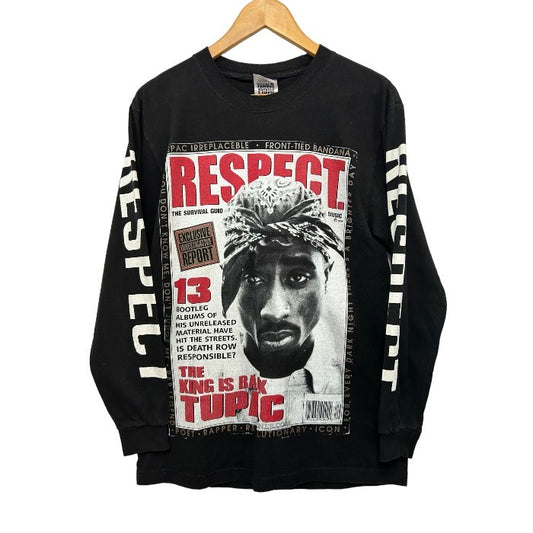 SHAKE WEAR TUPAC シャカウェア プリント 長袖シャツ M メンズ ヒップホップ 2PAC 2パック トップス 中古 W４