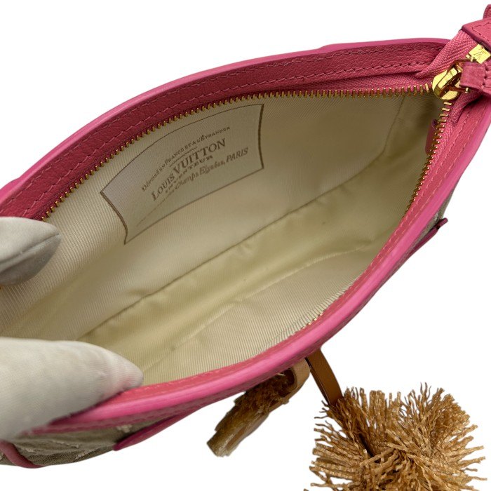 LOUIS VUITTON ルイヴィトン モノグラムサビア ポシェット・アクセソワール クルーズコレクション2011 M93069 ハンドバッグ ピンク レディース ブランド 中古 W４