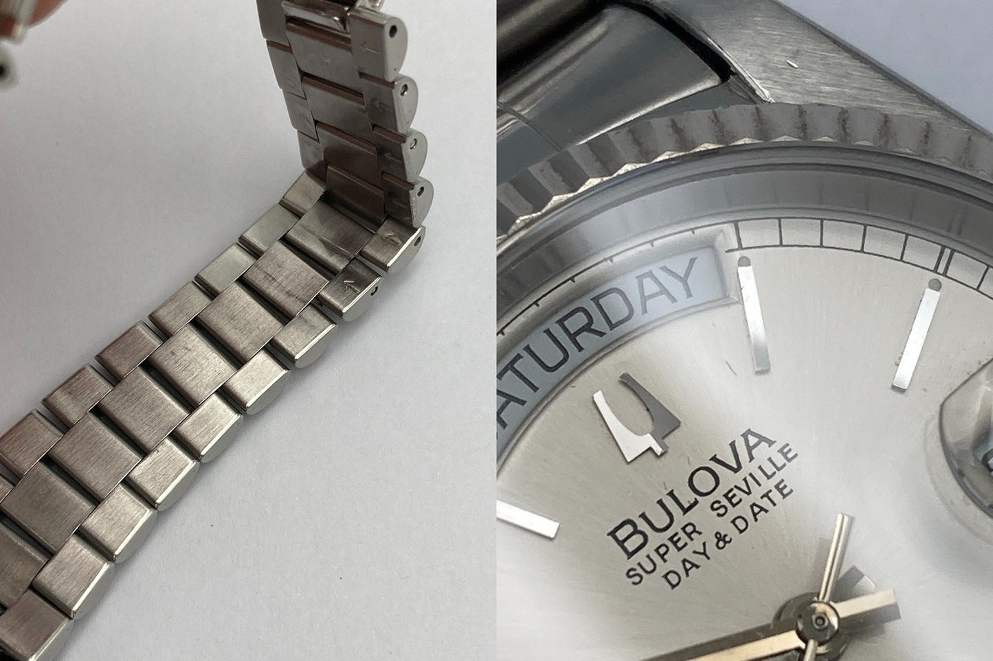 [訳アリ] BULOVA ブローバ スーパーセビル デイデイト オートマティック 腕時計 中古 D4