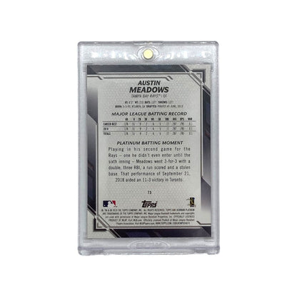 TOPPS MLBカード BOWMAN PLATINUM AUSTIN MEADOWS 05/10 #73 中古 IT1