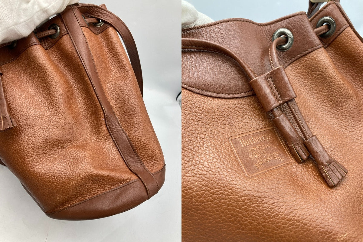 Burberrys バーバリーズ 巾着 ショルダーバッグ レディース 中古 D4