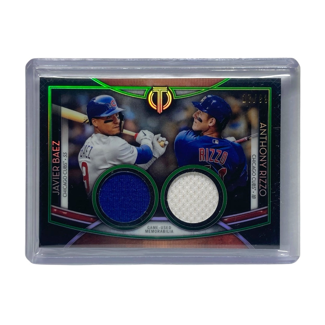TOPPS MLBカード TRIBUTE JAVIER BAEZ ANTHONY RIZZO CUBS 17/99 #DR-BR 中古 IT2