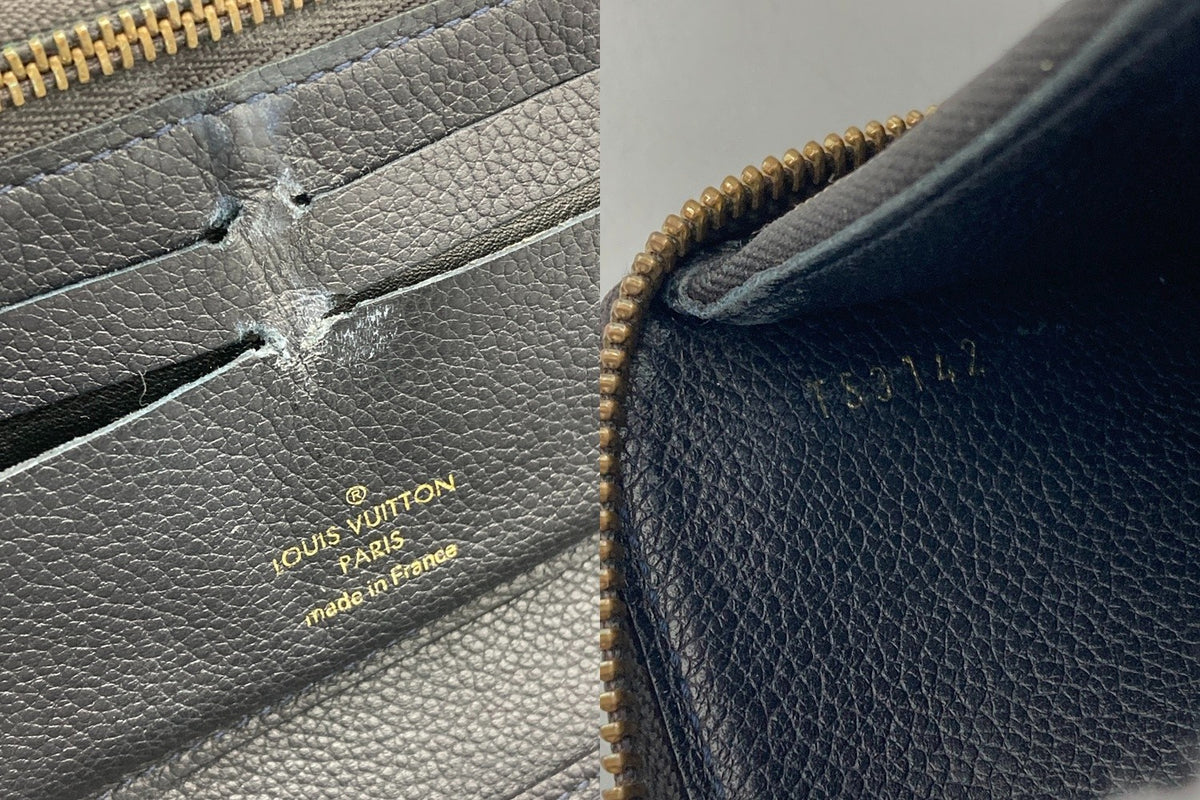 LOUIS VUITTON ルイヴィトン アンプラント ポルトフォイユ スクレット ロン ラウンドファスナー長財布 アンフィニ M93435 中古 D4