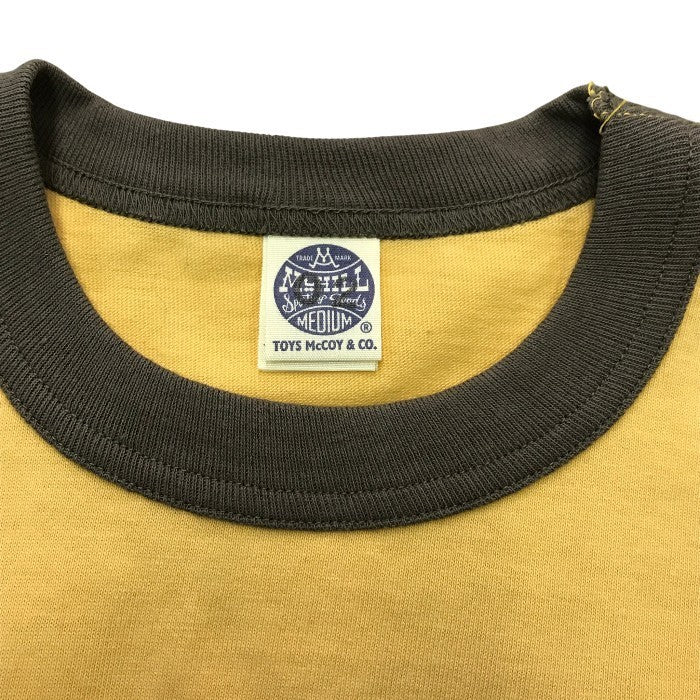 TOYS McCOY トイズマッコイ Tシャツ メンズ コットン 半袖 JOHNSON MOTORS プリント イエロー系 Mサイズ 中古 T1