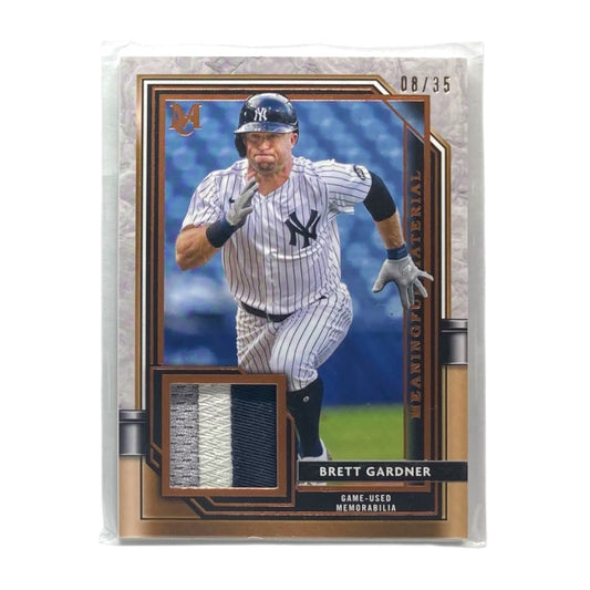 TOPPS MLBカード MUSEUM COLLECTION BRETT GARDNER NEW YORK YANKEES /35 #MMR-BG 中古 IT2