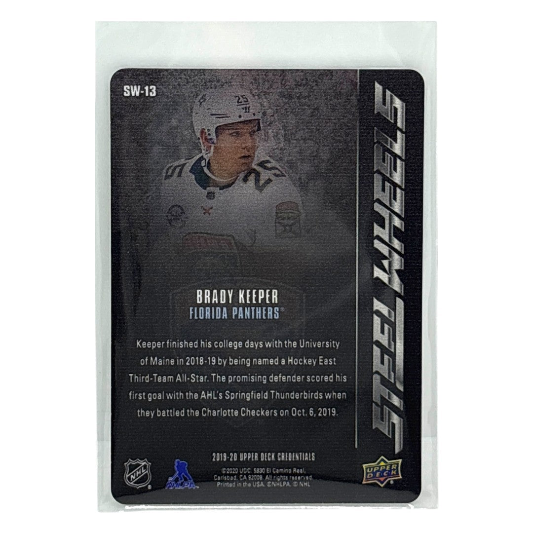 UPPER DECK NHLカード CREDENTIALS STEEL WHEELS BRADY KEEPER FLORIDA PANTHERS #SW-13 中古 IT1