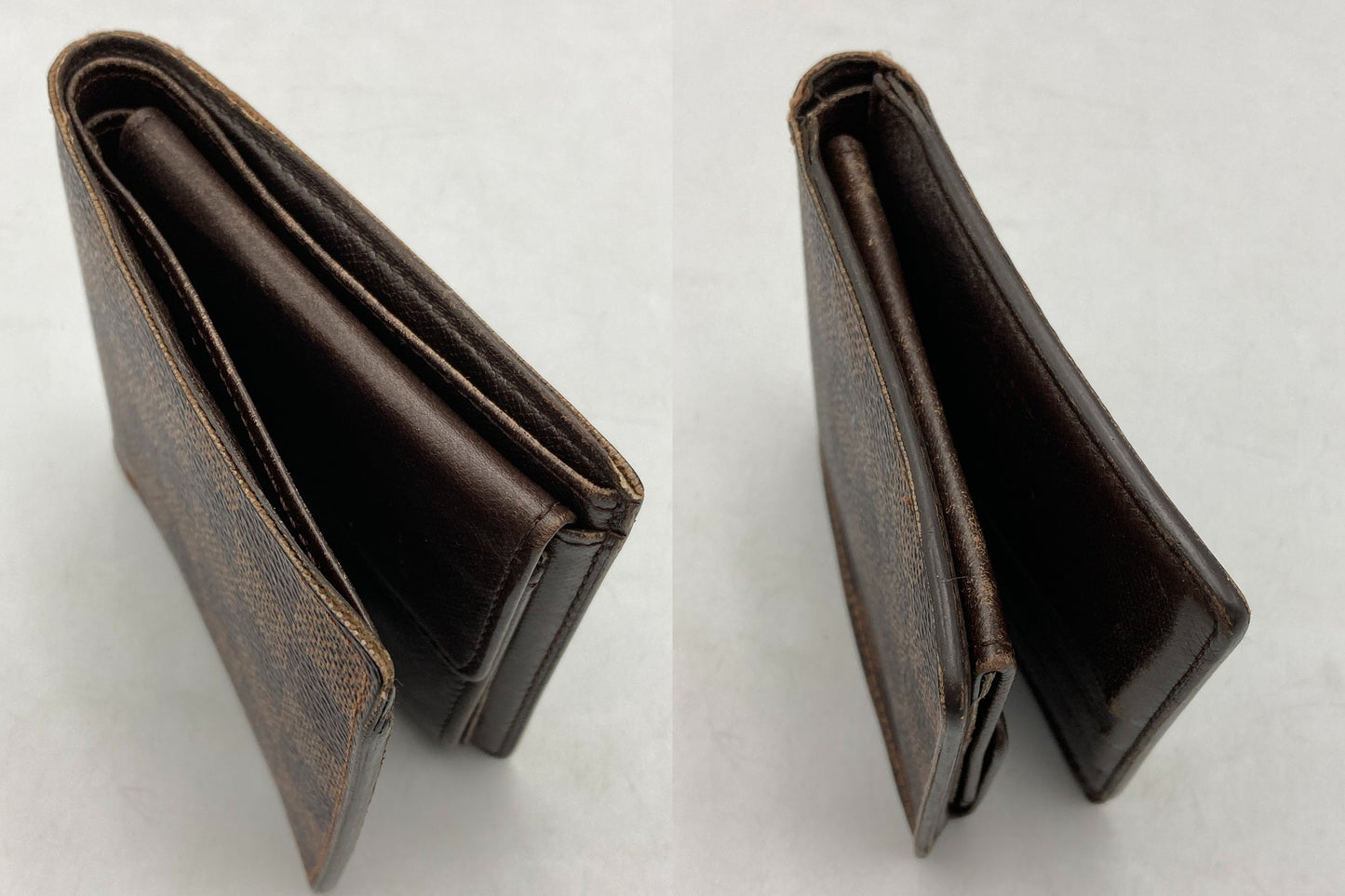 LOUIS VUITTON ルイヴィトン ダミエ エベヌ ポルトフォイユマルコ 2つ折り財布  N61675 中古 D4