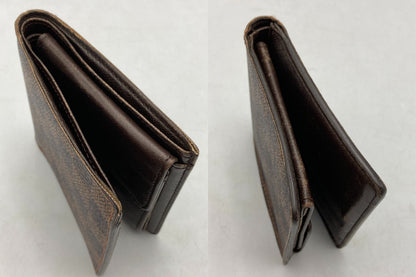 LOUIS VUITTON ルイヴィトン ダミエ エベヌ ポルトフォイユマルコ 2つ折り財布  N61675 中古 D4
