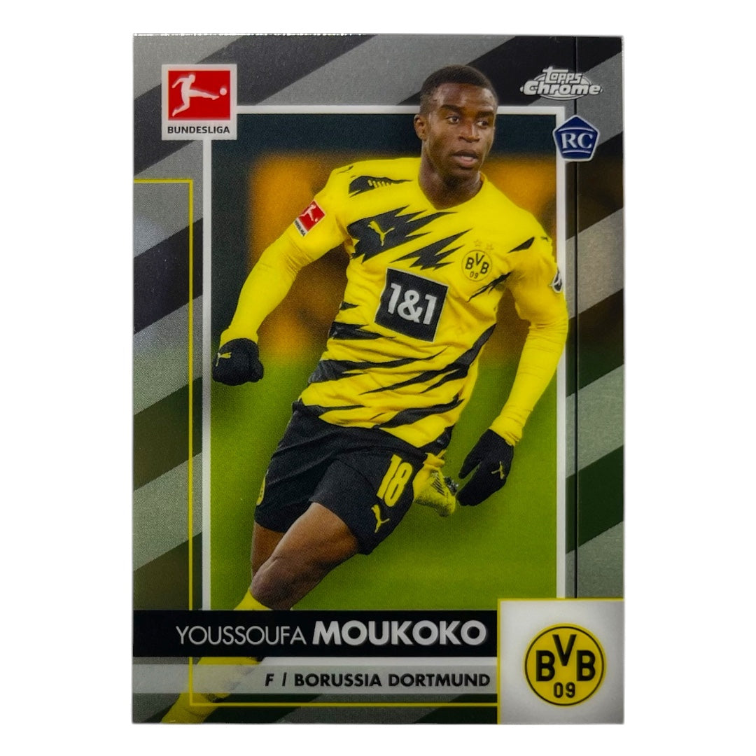 TOPPS サッカーカード CHROME YOUSSOUFA MOUKOKO BORUSSIA DORTMUND #29 中古 IT2