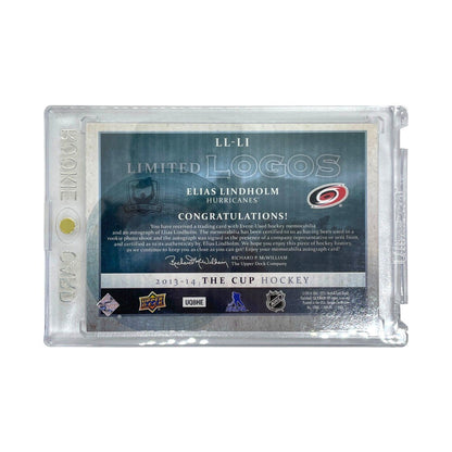 UPPER DECK NHLカード THE CUP LIMITED LOGOS ELIAS LINDHOLM HURRICANES 10/50 #LL-LI 中古 IT1