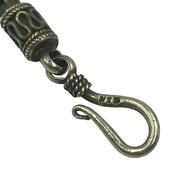 シルバー 925 ネックレス スパイクチェーン バリ いぶし仕上げ 銀 Silver 45cm 中古 T1