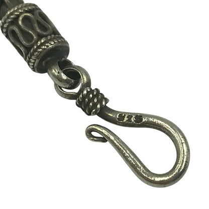 シルバー 925 ネックレス スパイクチェーン バリ いぶし仕上げ 銀 Silver 45cm 中古 T1