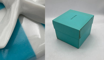 TIFFANY＆Co. ティファニー ミニブルーボウBOX 小物入れ 中古 D4