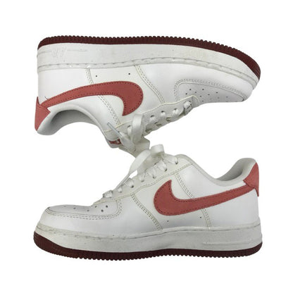 NIKE ナイキ エアフオース1 スニーカー レディース ローカット AIR FORCE バレンタインデー ホワイト/レッド 22.5cm FQ7626-100 中古 T1