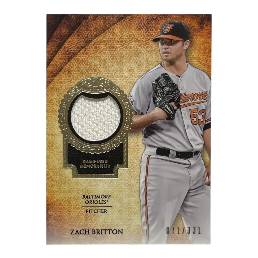 TOPPS MLBカード TIER 1 ZACH BRITTON BALTIMORE ORIOLES /331 #T1R-ZB 中古 IT2