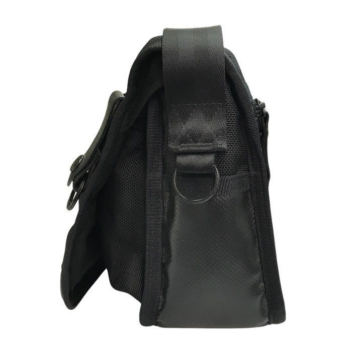 PORTER ポーター ヒート ショルダーバッグ ユニセックス ナイロン HEAT フラップ 斜め掛け コンパクト ブラック 703-06974 中古 T1