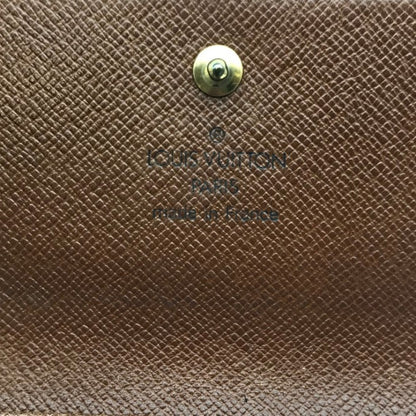 LOUIS VUITTON ルイヴィトン モノグラム ポルトモネ ビエカルトクレディ 財布 レディース 3つ折り ダブルホック M61652 中古 T1