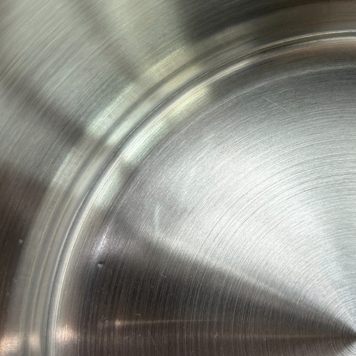 LE CREUSET ル・クルーゼ 4.0L 20cm 両手 鍋 ステンレス 調理器具 料理 IH 直火 キッチンツール 中古 W４