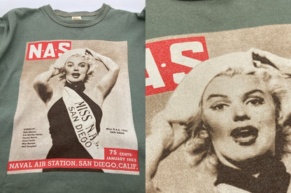 TOYS McCOY トイズマッコイ マリリンモンロー ”MISS NAVAL AIR STATION” Tシャツ サイズM メンズ 中古 D4