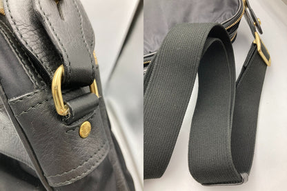 HUNTING WORLD ハンティングワールド ナイロン レザー ショルダーバッグ 中古 D4